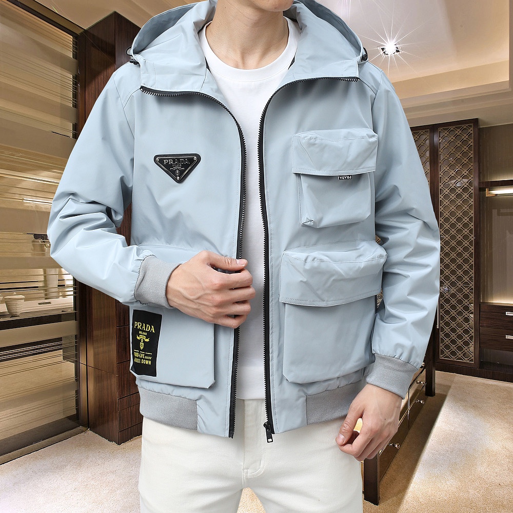 Designer 1:1 Replica
 Prada Clothing Coats & Jackets Men Spring Collection Casual