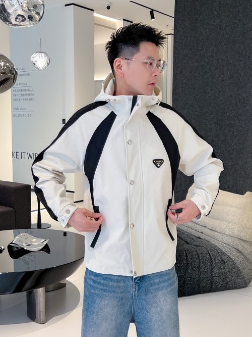 Prada Men's 2025SS Spring Jacket - Original Quality, Comfortable and Breathable 1 Prada Men's 2025SS Spring Jacket - Original Quality, Comfortable and Breathable