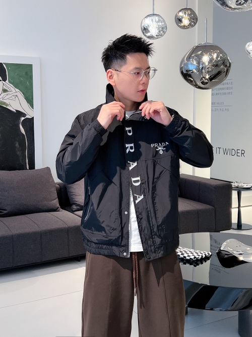 Prada 2025SS Spring New Men's Jacket, Breathable Fabric, Impeccable Details 1 Prada 2025SS Spring New Men's Jacket, Breathable Fabric, Impeccable Details