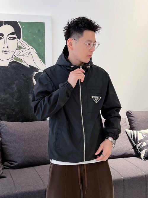 Prada 2025SS Spring New Men's Jacket - High-Quality, Breathable, and Stylish