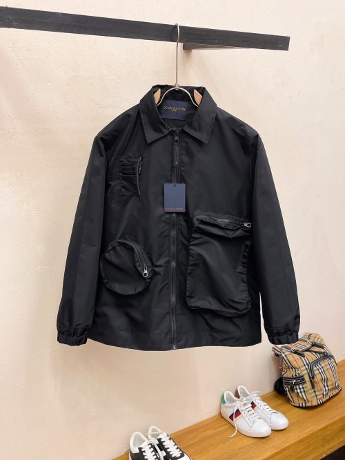 Louis Vuitton 2025SS Men's Black Jacket, Premium Quality, Comfortable & Stylish 1 Louis Vuitton 2025SS Men's Black Jacket, Premium Quality, Comfortable & Stylish
