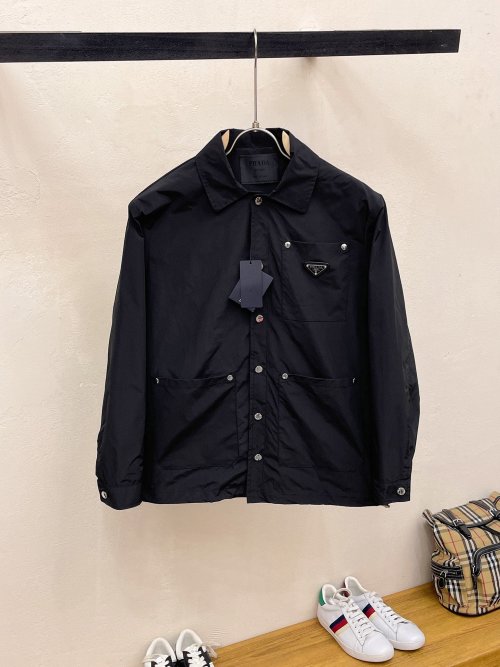 Prada 2025SS Spring New Men's Jacket, Premium Fabric, Comfortable Fit