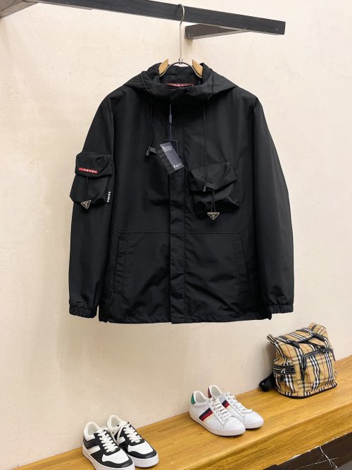 Prada 2025SS Men's Double-Sided Jacket - High-End, Breathable, and Comfortable