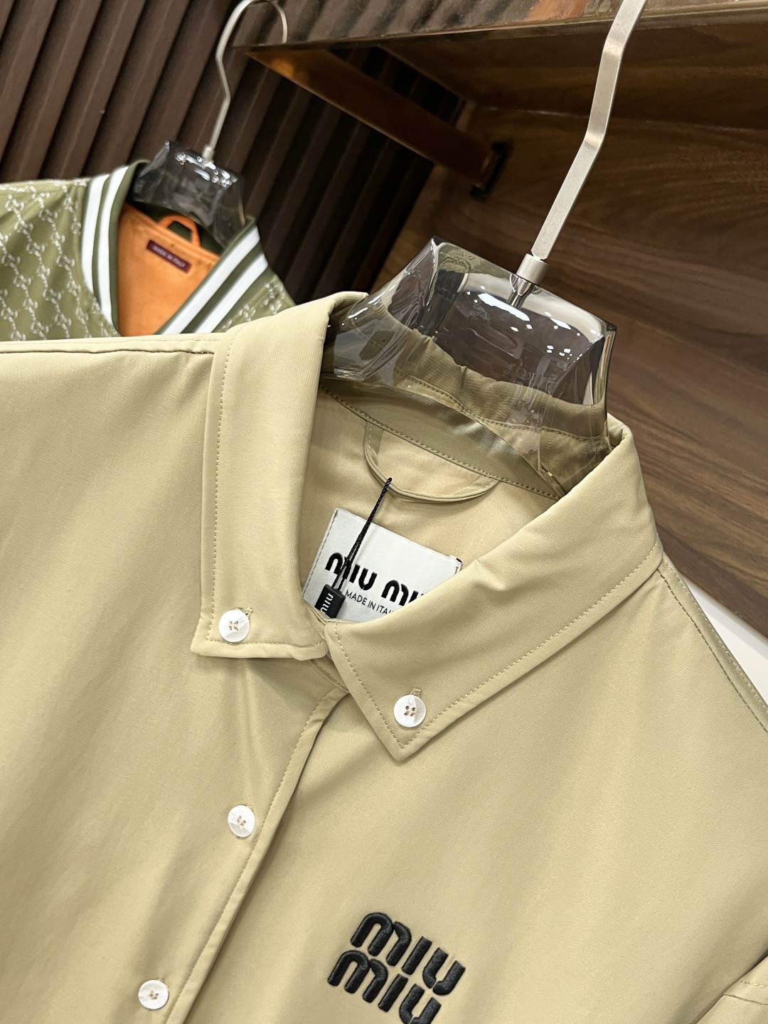 MIUMIU men MiuMiu embroidered buttoned jacket — photo 3