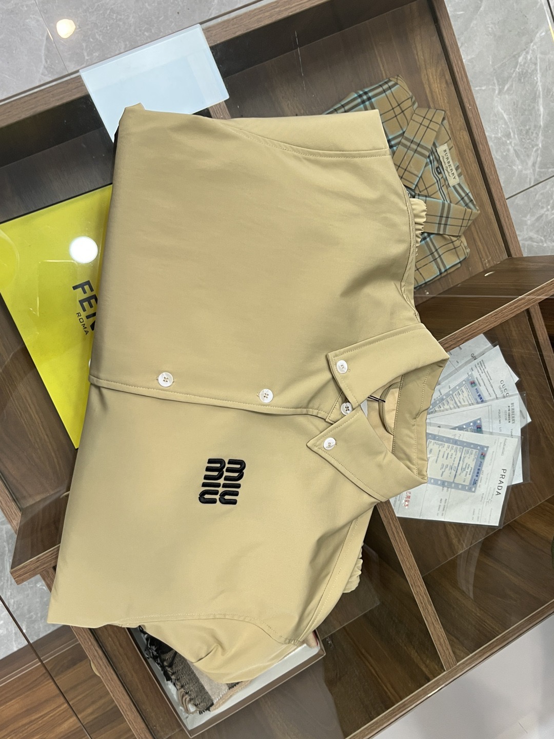 MIUMIU men MiuMiu embroidered buttoned jacket — photo 8
