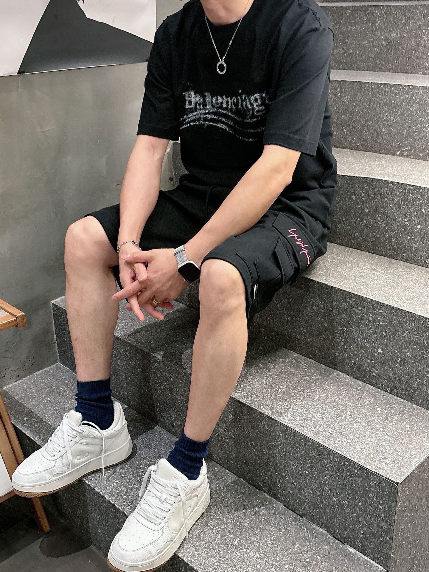 Y3 三标齐全    2026夏季新款男士休闲短裤，高级定制面料透气面料 透气弹力舒适度极高，细节无可挑