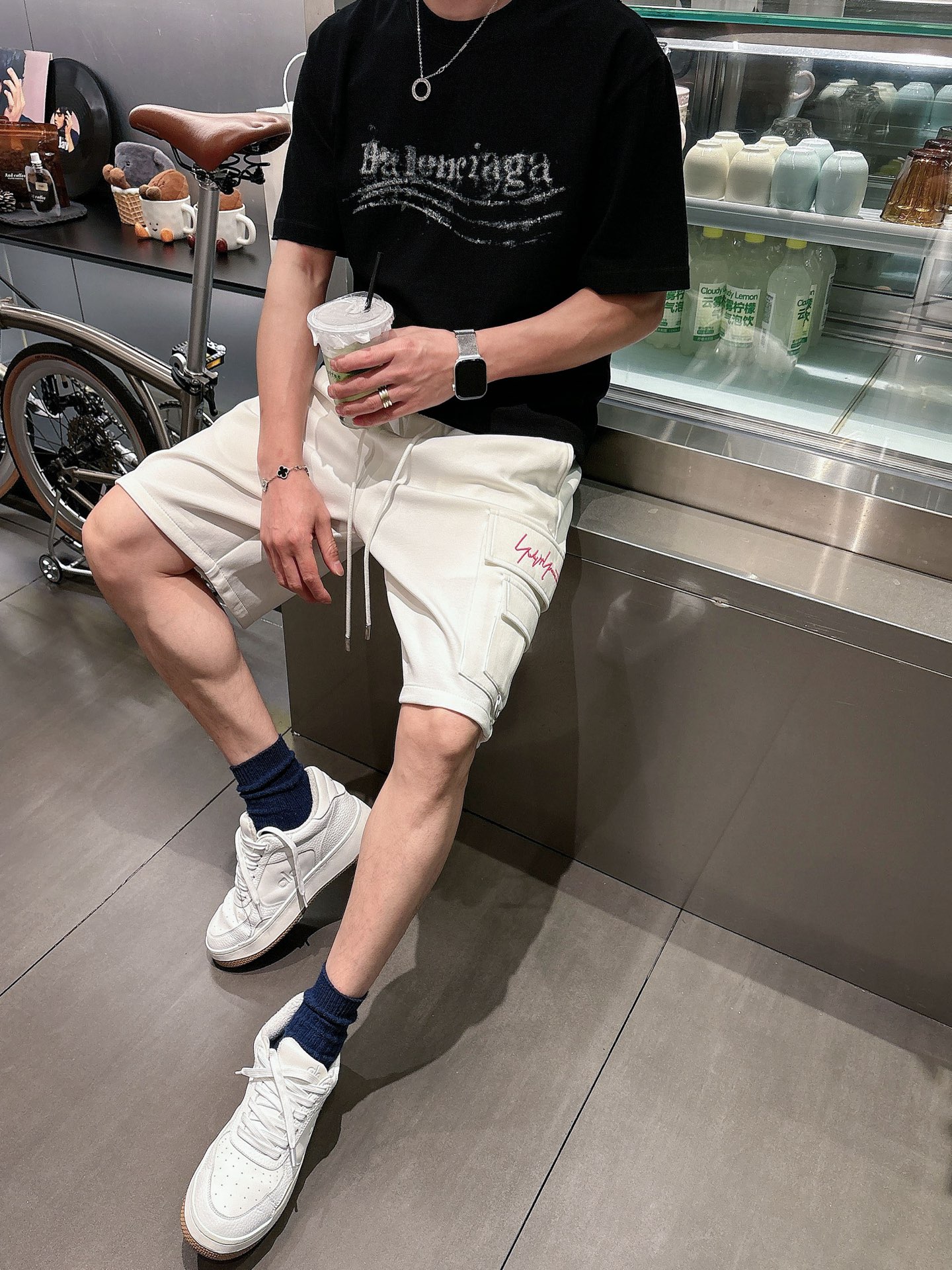 Y3 三标齐全    2026夏季新款男士休闲短裤，高级定制面料透气面料 透气弹力舒适度极高，细节无可挑