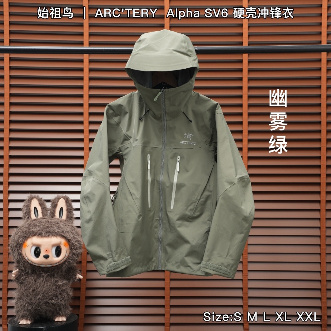 合集图 SV6 始祖鸟 ｜ ARC'TERY  Alpha SV6 硬壳冲锋衣 𝐒𝐢𝐳𝐞：𝐒 𝐌 𝐋 𝐗𝐋 𝐗𝐗𝐋 产品