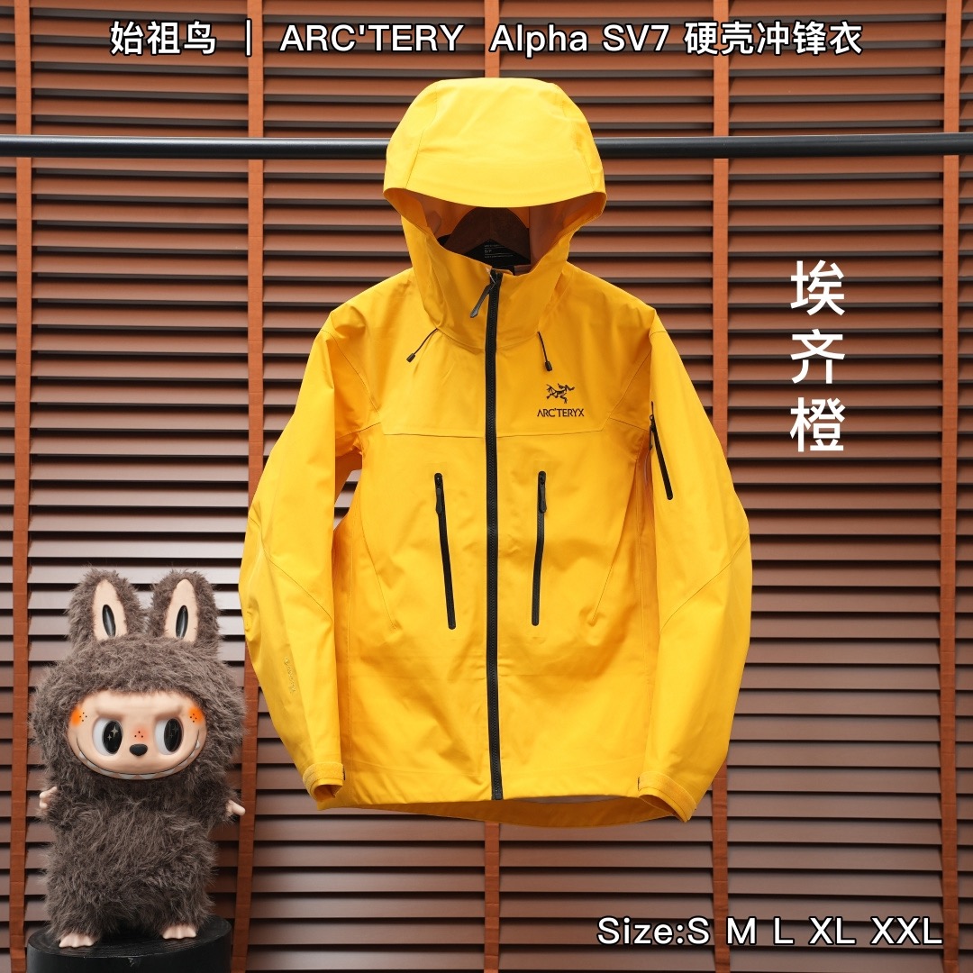 合集图 SV7 始祖鸟 ｜ ARC'TERY  Alpha SV7  硬壳冲锋衣 𝐒𝐢𝐳𝐞：𝐒 𝐌 𝐋 𝐗𝐋 𝐗𝐗𝐋 产