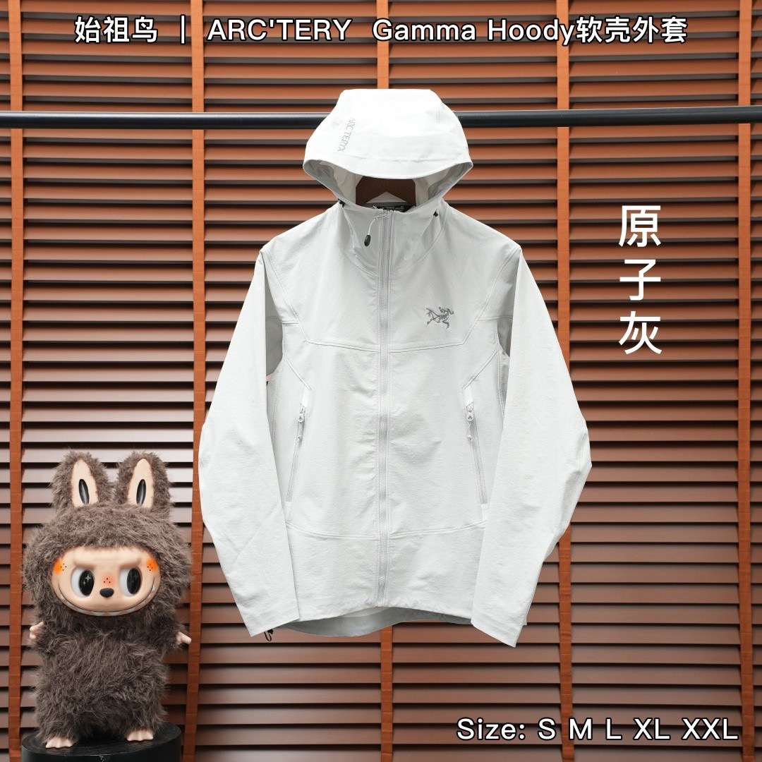 合集图 Gamma Hoody 𝑨𝑹𝑪'𝑻𝑬𝑹𝒀𝑿｜始祖鸟GAMMA HOODY软壳连帽冲锋衣、黑色 𝐒𝐢𝐳𝐞：𝐒-𝐗𝐗