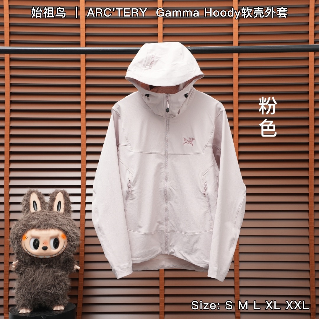 合集图 Gamma Hoody 𝑨𝑹𝑪'𝑻𝑬𝑹𝒀𝑿｜始祖鸟GAMMA HOODY软壳连帽冲锋衣、黑色 𝐒𝐢𝐳𝐞：𝐒-𝐗𝐗