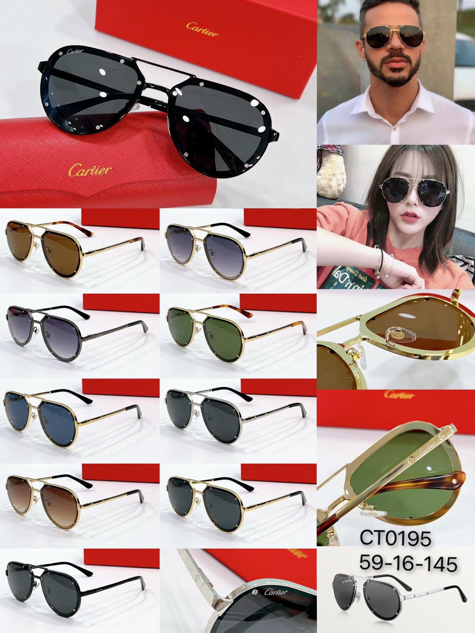 Cartier Sunglasses Unisex