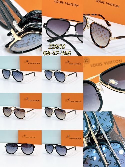 Louis Vuitton Signature Duo Pilot Sunglasses, Acetate Frame, Silver Finish 1 Louis Vuitton Signature Duo Pilot Sunglasses, Acetate Frame, Silver Finish