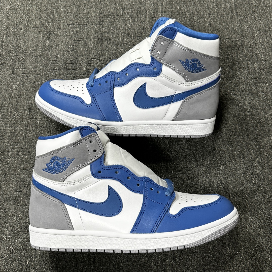 福利特价.AirJordan1HighOG“TrueBlue”DZ5485-410aj1白灰蓝尺码40.