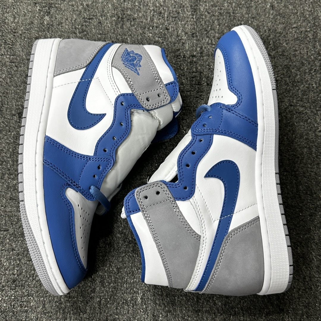 福利特价.AirJordan1HighOG“TrueBlue”DZ5485-410aj1白灰蓝尺码40.