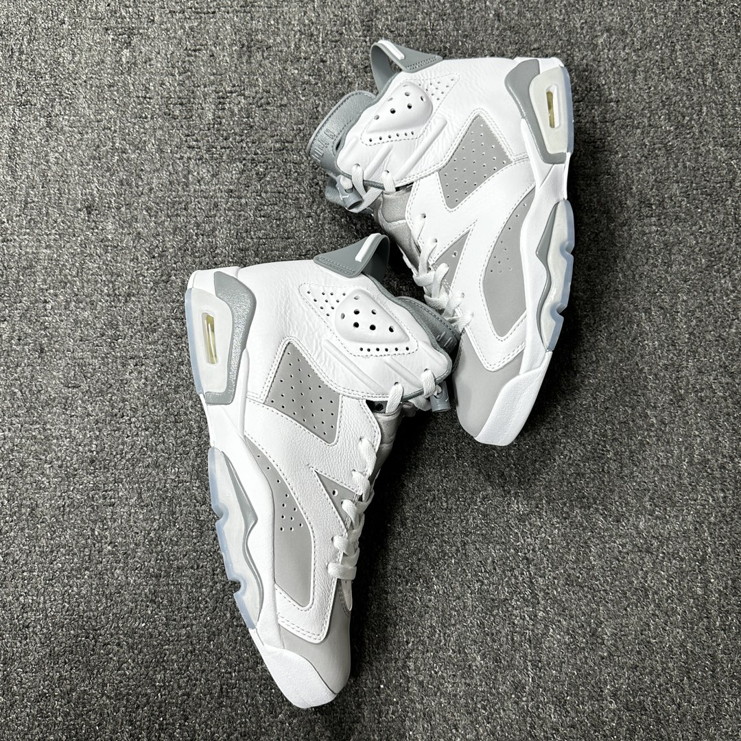 福利特价AirJordan6CoolGreyAJ6酷灰复古篮球鞋CT8529-100aj6白会尺码41-