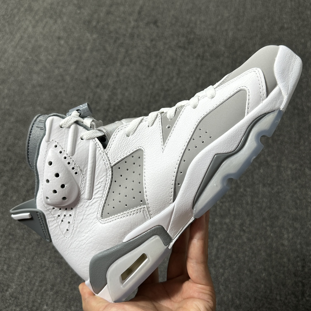 福利特价AirJordan6CoolGreyAJ6酷灰复古篮球鞋CT8529-100aj6白会尺码41-