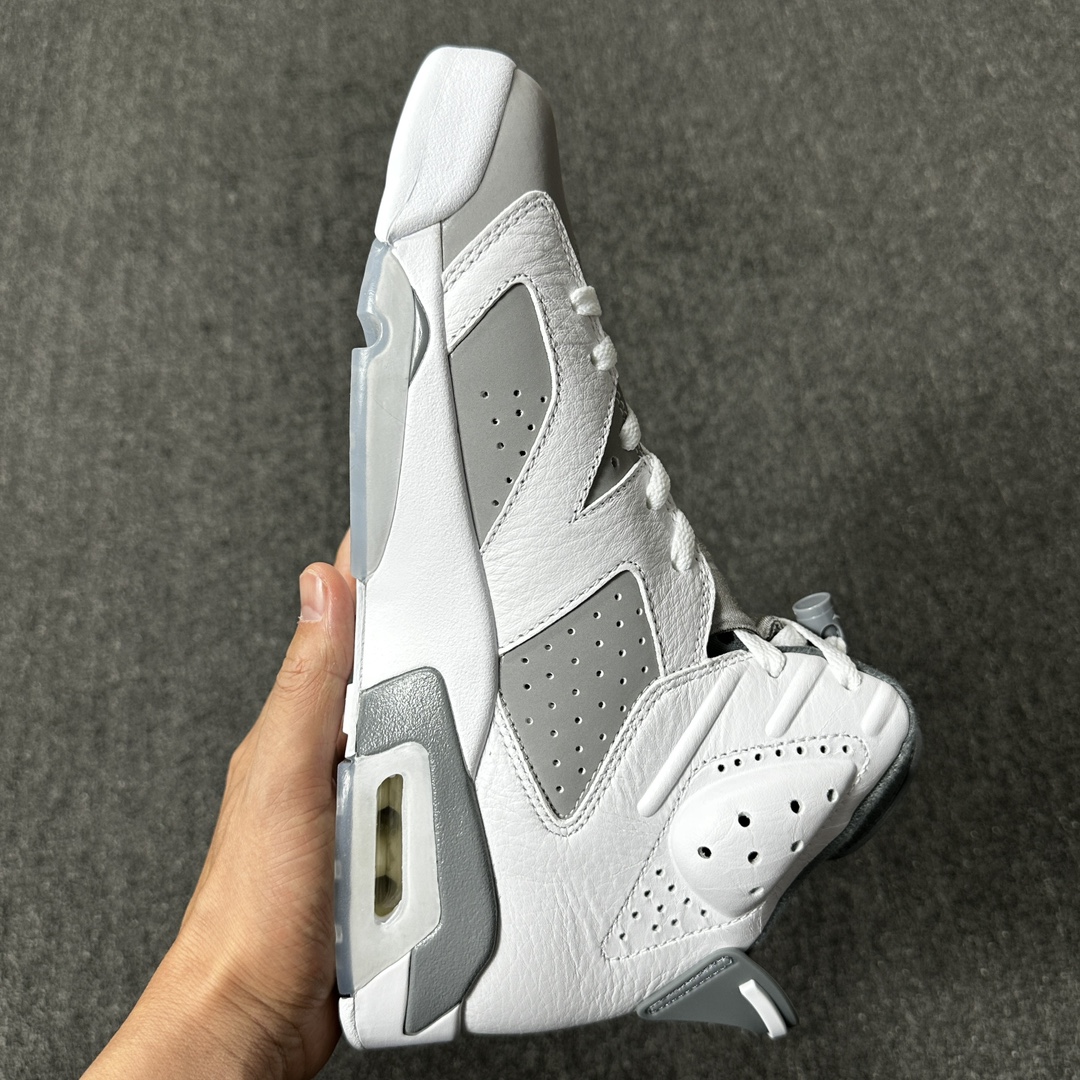 福利特价AirJordan6CoolGreyAJ6酷灰复古篮球鞋CT8529-100aj6白会尺码41-