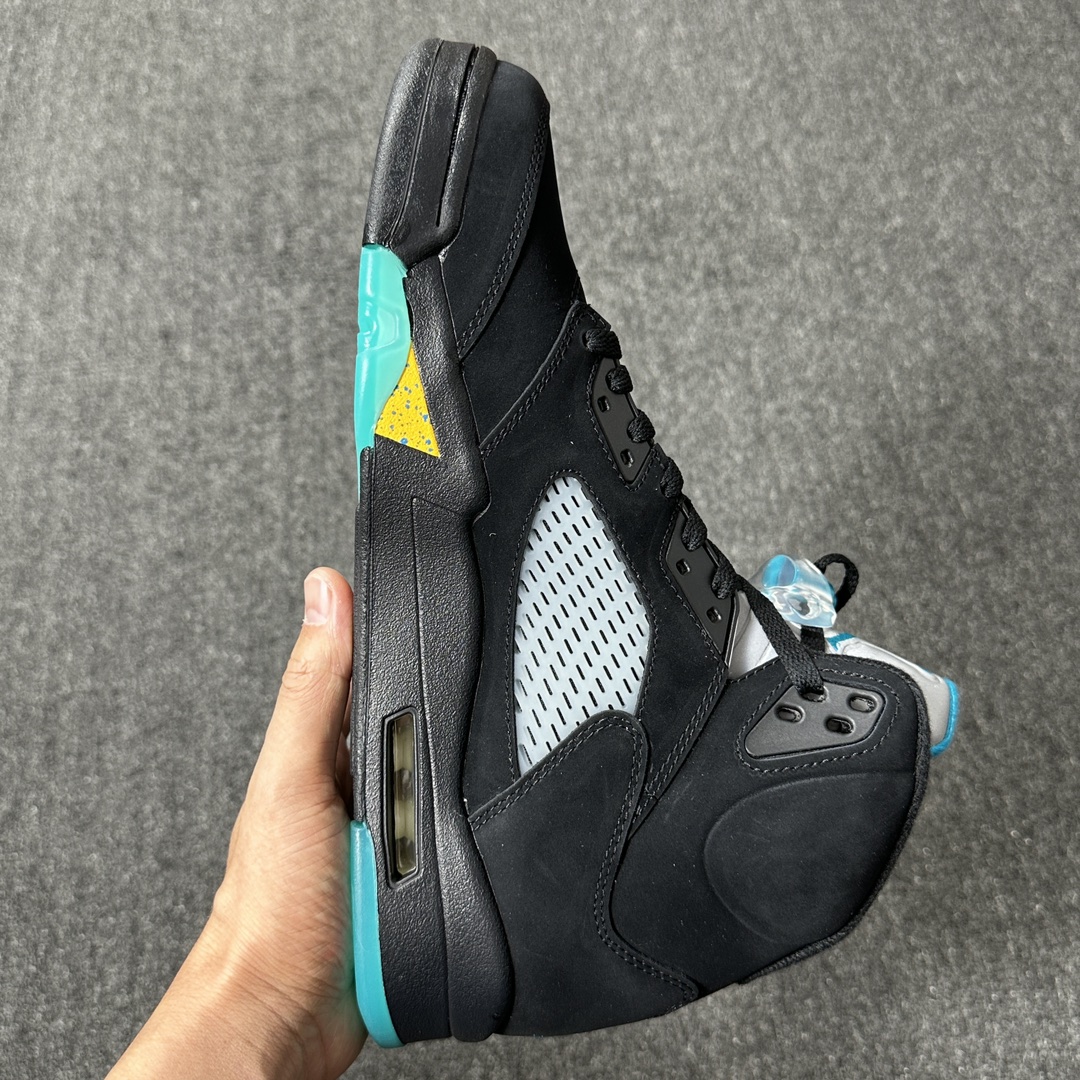 福利特价Airjordan5”Aqua“AJ5黑蓝湖水蓝运动复古篮球鞋DD0587-047aj5伽马蓝尺