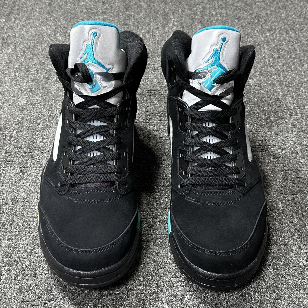 福利特价Airjordan5”Aqua“AJ5黑蓝湖水蓝运动复古篮球鞋DD0587-047aj5伽马蓝尺