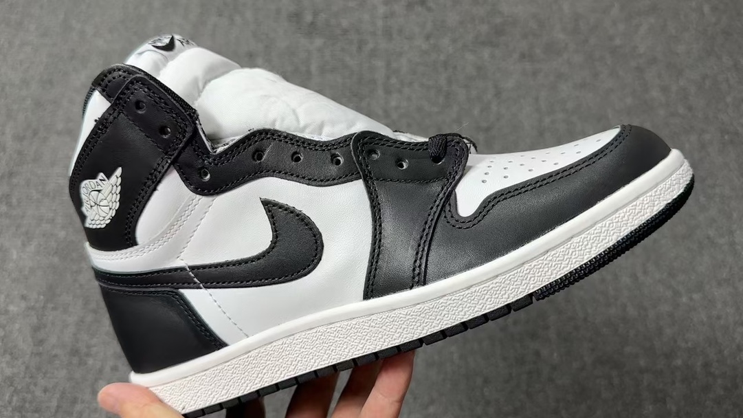 福利特价AirJordan1High85AJ1黑白熊猫高帮篮球鞋BQ4422-001aj185黑白熊猫尺