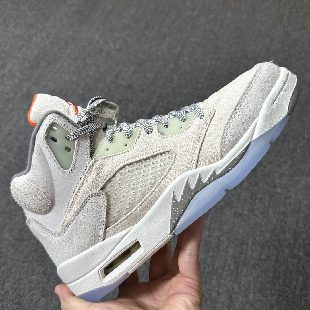 福利特价AirJordan5RetroAJ5米灰色复古篮球鞋FD9222-180尺码40-47.5全码撸