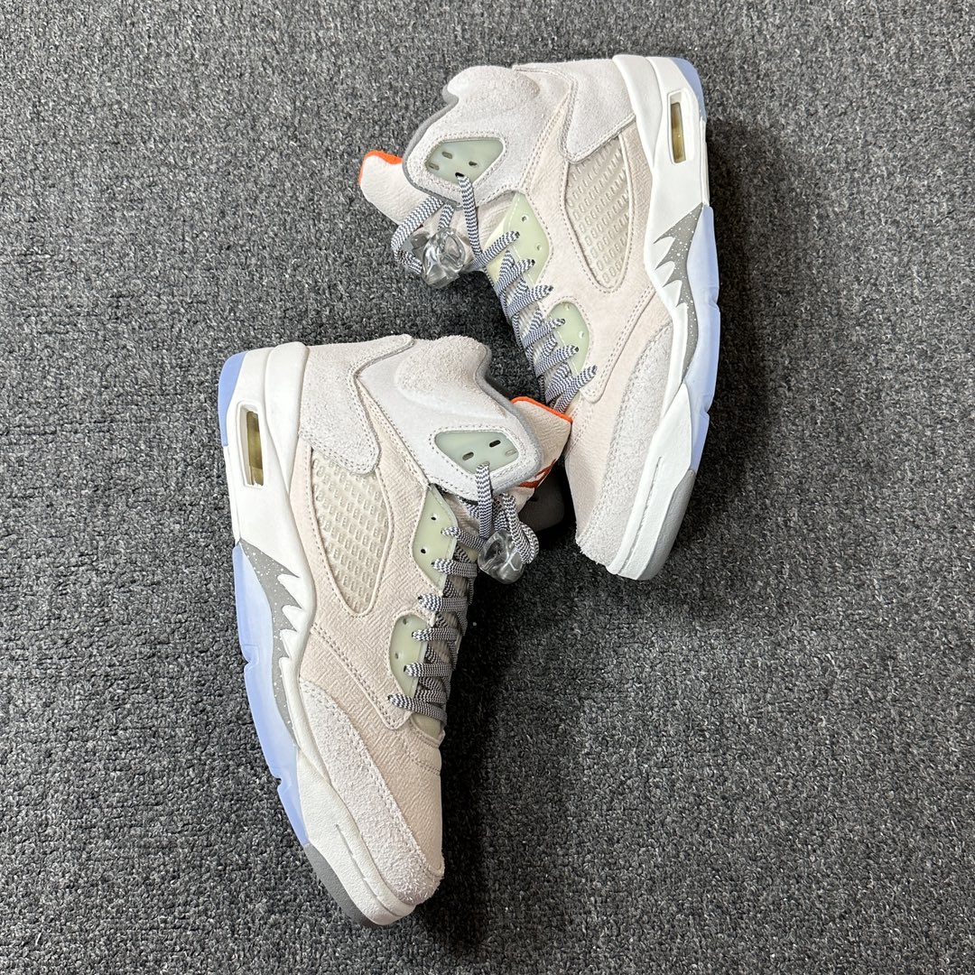 福利特价AirJordan5RetroAJ5米灰色复古篮球鞋FD9222-180尺码40-47.5全码撸