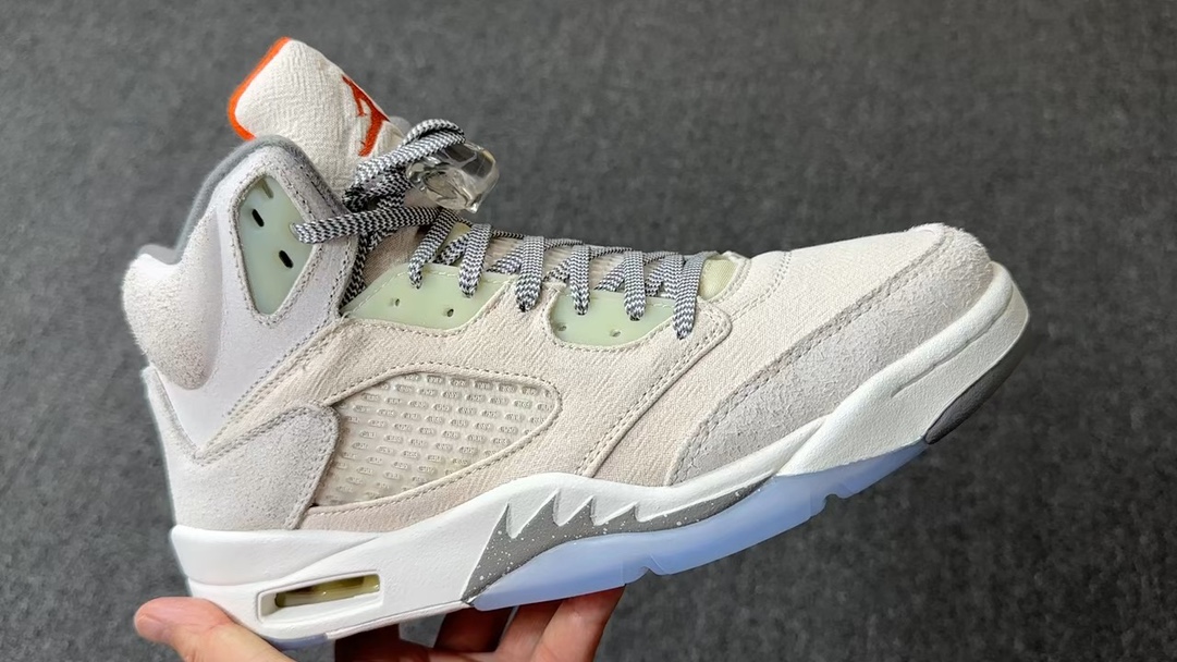 福利特价AirJordan5RetroAJ5米灰色复古篮球鞋FD9222-180尺码40-47.5全码撸