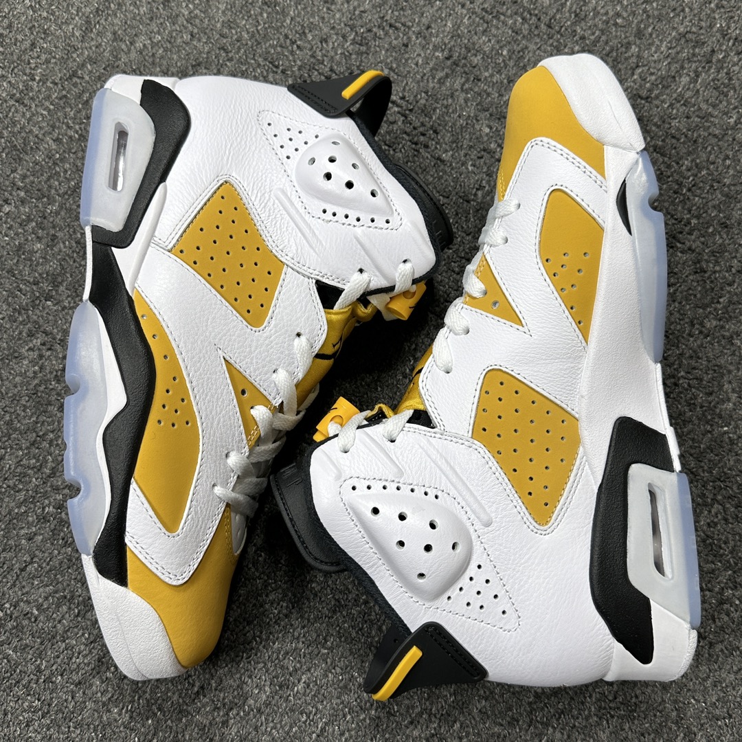 福利特价AirJordan6YellowOchreaj6白黄CT8529-170尺码40.5-48.5