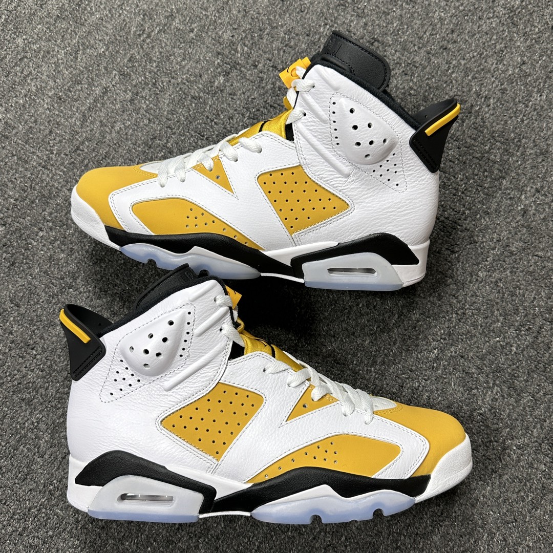 福利特价AirJordan6YellowOchreaj6白黄CT8529-170尺码40.5-48.5