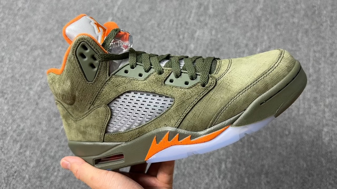 AJ5橄榄绿尺码:40-47.5LJR特供版-AirJordan5Retro“Olive”橄榄绿DD05