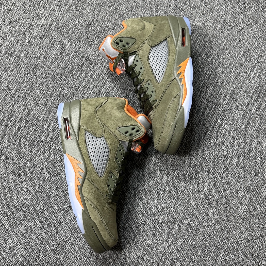 AJ5橄榄绿尺码:40-47.5LJR特供版-AirJordan5Retro“Olive”橄榄绿DD05