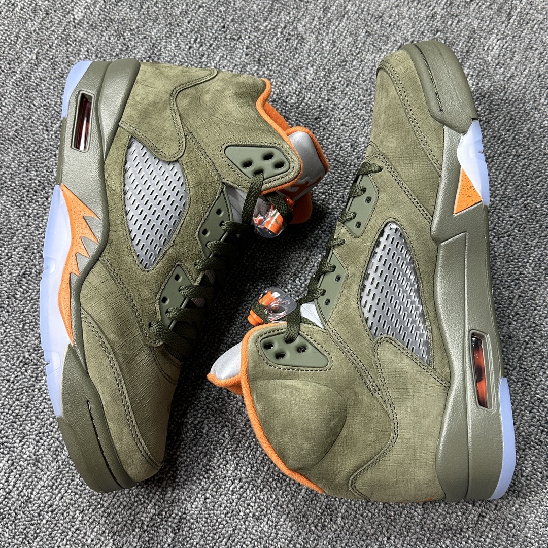 AJ5橄榄绿尺码:40-47.5LJR特供版-AirJordan5Retro“Olive”橄榄绿DD05