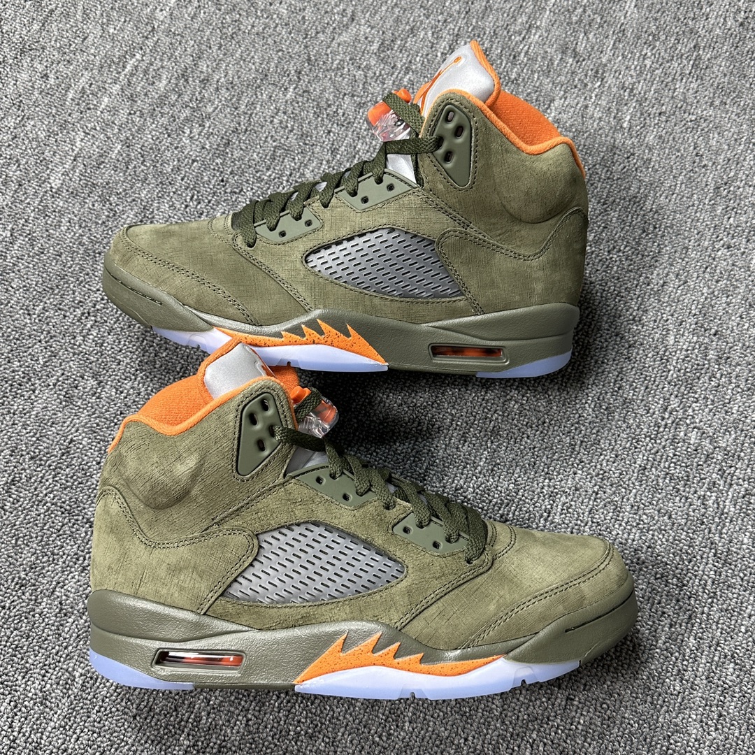 AJ5橄榄绿尺码:40-47.5LJR特供版-AirJordan5Retro“Olive”橄榄绿DD05