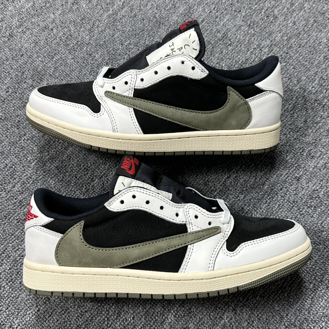 AJ1Low橄榄绿尺码40-48.5有45.5纯原福利特价-TravisScottxAirJordan1