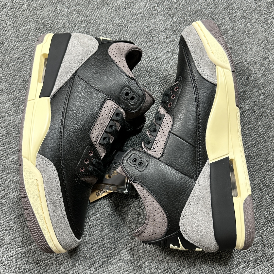 ♨️东莞裁片版本 2026年开年重磅福利特价！aj3黑紫 40 40.5 41 42 42.5 43 4