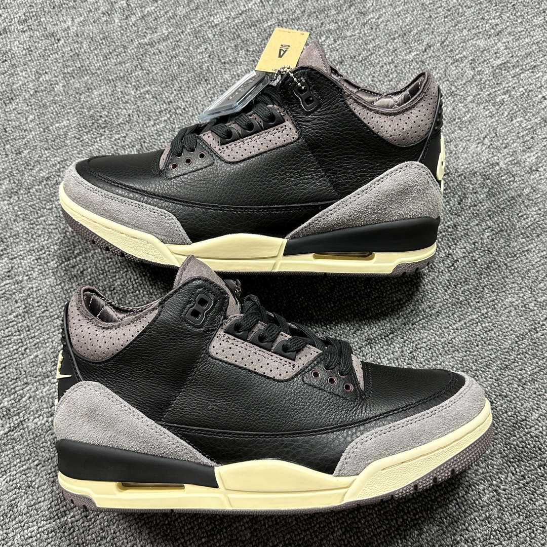 ♨️东莞裁片版本 2026年开年重磅福利特价！aj3黑紫 40 40.5 41 42 42.5 43 4