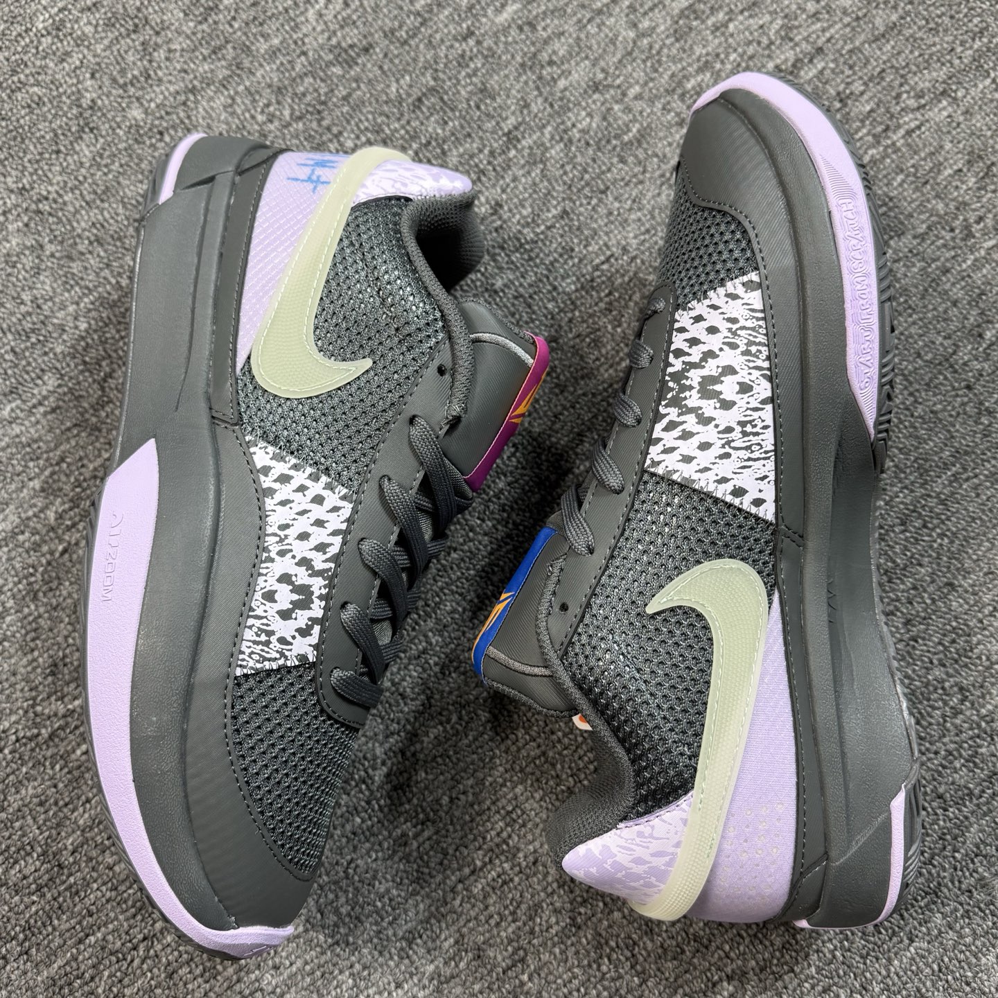 ♨️ 双十一重磅特价 市场知名版本 莫兰特 篮球鞋 深灰紫！尺码39-47齐，♨️偏小0.5-1个尺码！