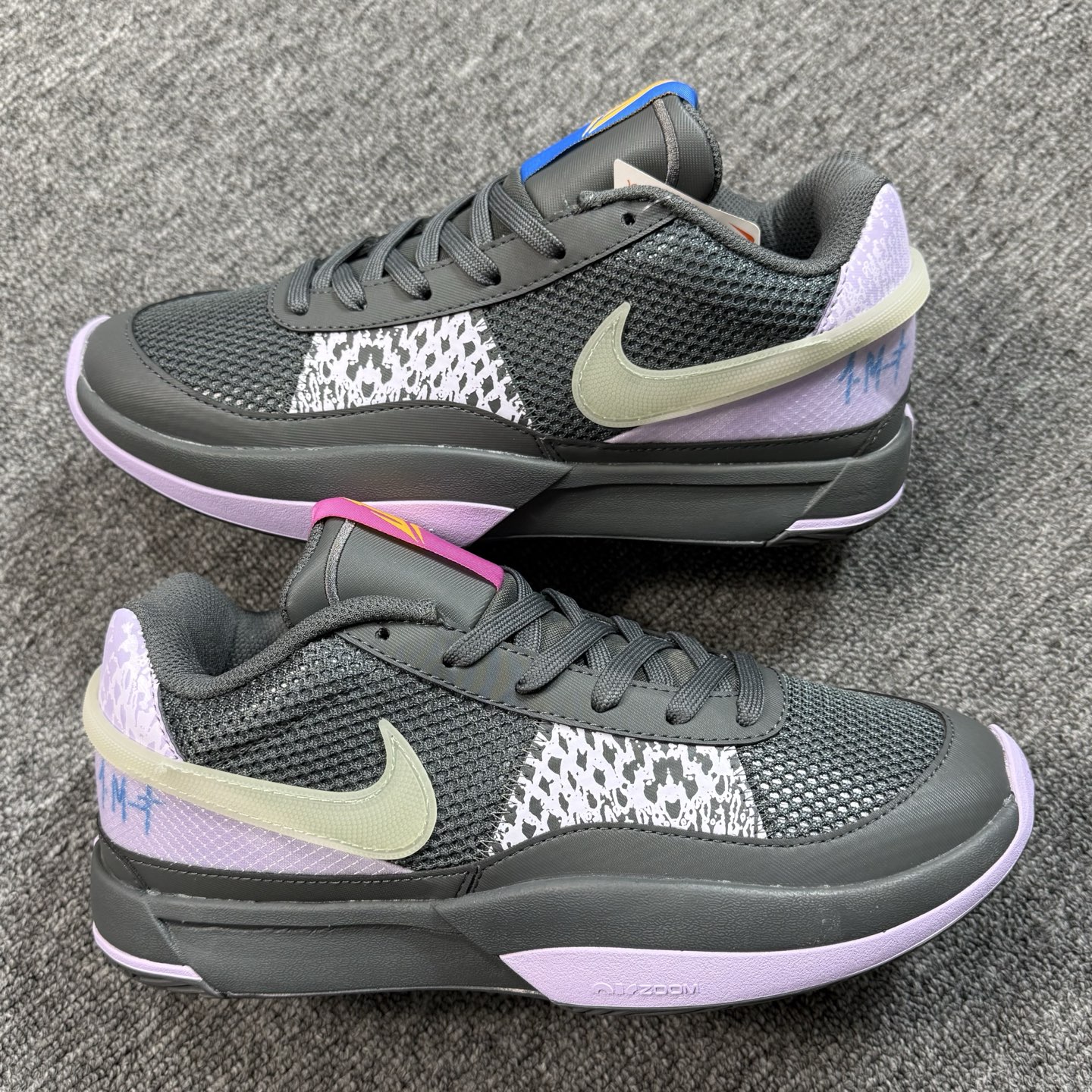 ♨️ 双十一重磅特价 市场知名版本 莫兰特 篮球鞋 深灰紫！尺码39-47齐，♨️偏小0.5-1个尺码！