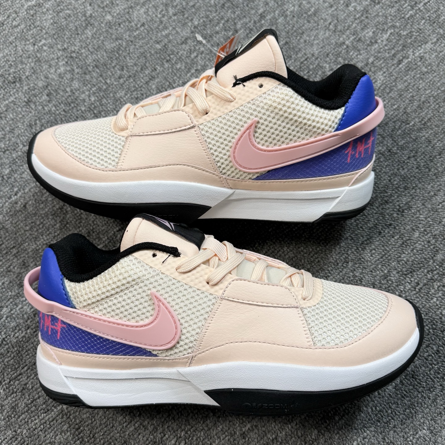 ♨️ 双十一重磅特价 市场知名版本 莫兰特 篮球鞋 米粉紫！尺码40-47齐，♨️偏小0.5-1个尺码！