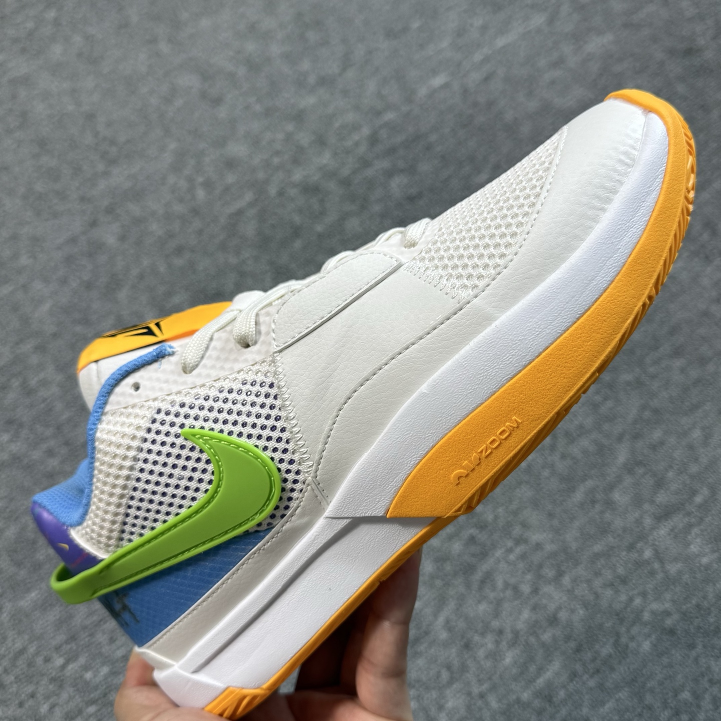 ♨️ 双十一重磅特价 市场知名版本 莫兰特 篮球鞋 灰蓝橙色！尺码39-47齐，♨️偏小0.5-1个尺码