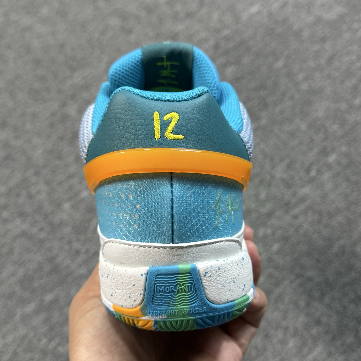 ♨️ 双十一重磅特价 市场知名版本 莫兰特 篮球鞋 七彩蓝！尺码39-47齐，♨️偏小0.5-1个尺码！
