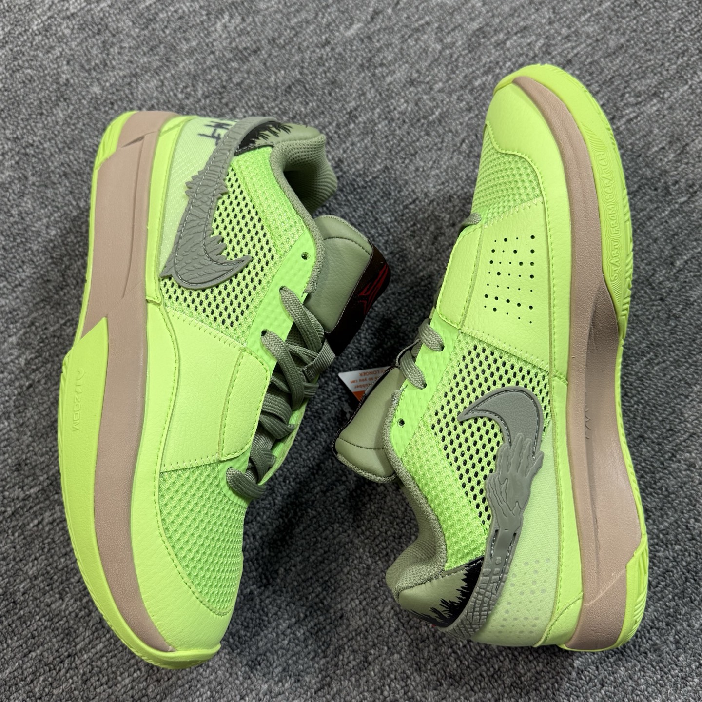 ♨️ 双十一重磅特价 市场知名版本 莫兰特 篮球鞋 绿色！尺码40-47齐，♨️偏小0.5-1个尺码！货