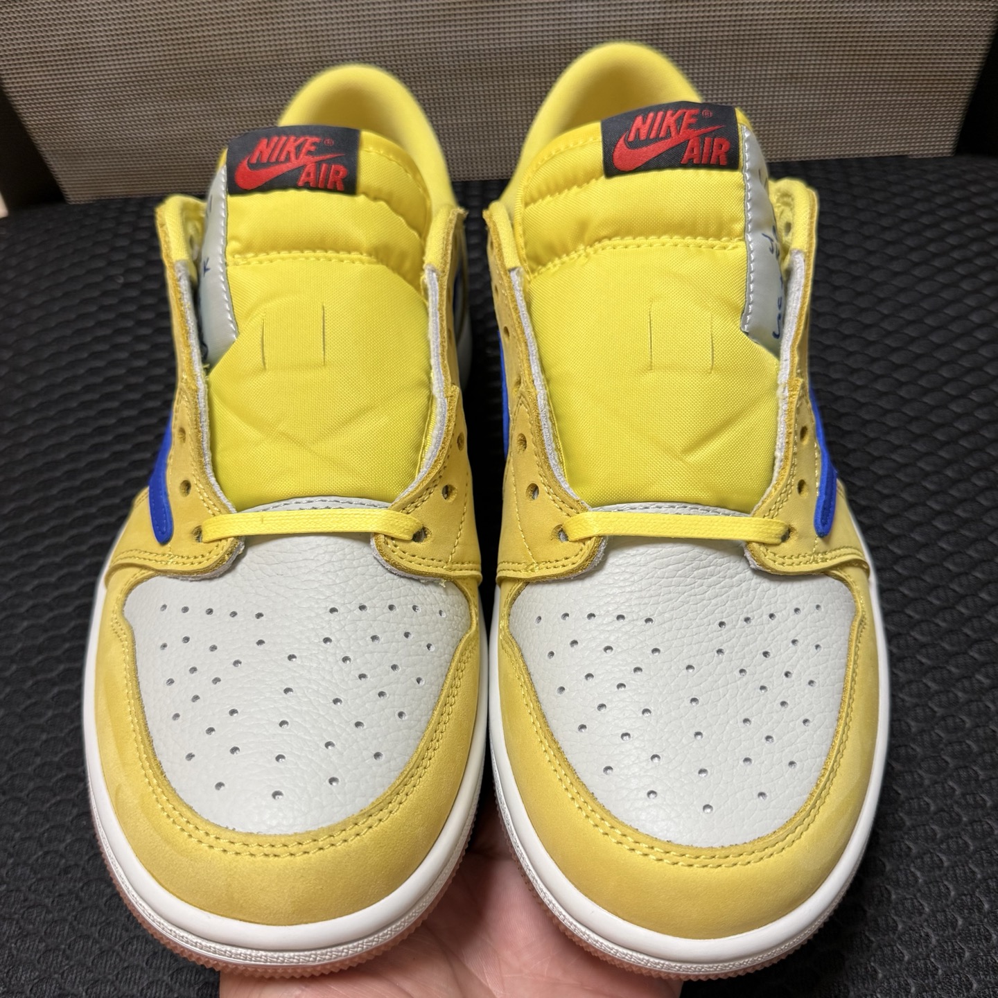 aj1倒钩低帮7.0黄蓝！尺码35.5-47.5全码出货，同品质，同价位市场无对手的存在 ，