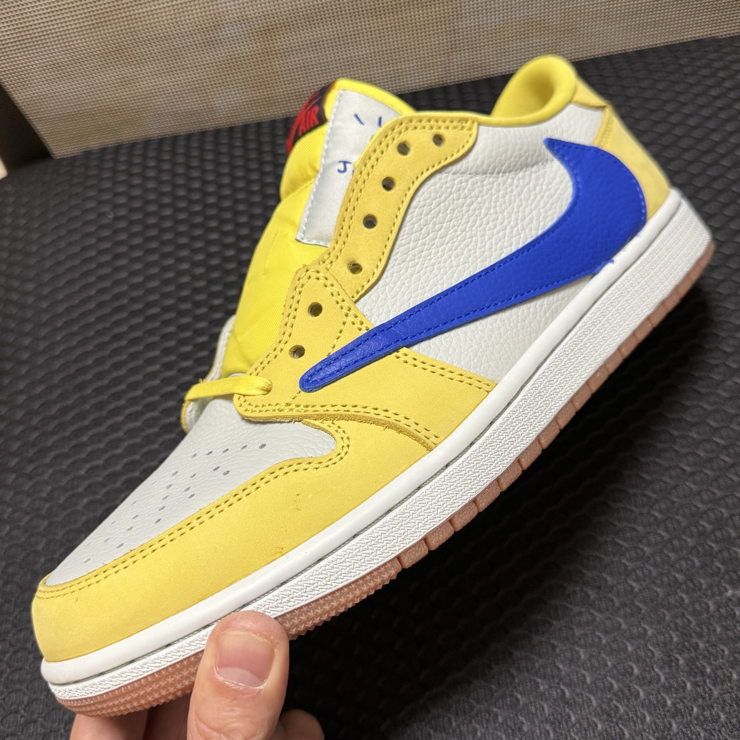 aj1倒钩低帮7.0黄蓝！尺码35.5-47.5全码出货，同品质，同价位市场无对手的存在 ，