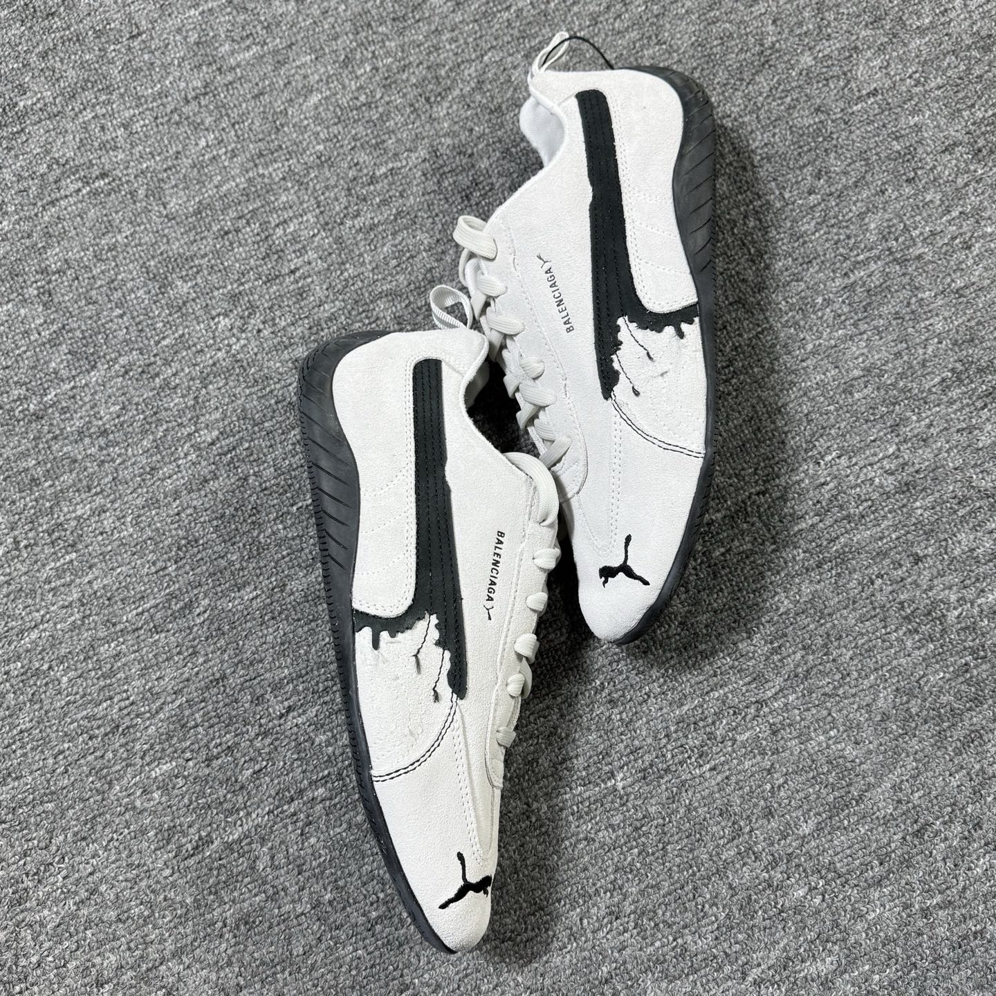 行业天花板✊PUMA x Balenciaga巴黎世家 Speedcat 白色！尺码36-46全码出货！