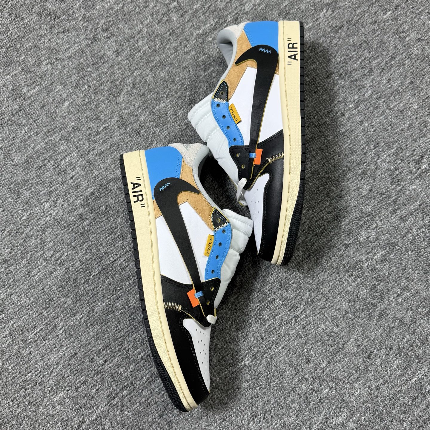 包邮！开年重磅福利 。高品质头层定制倒钩低帮！尺码40-47.5全码齐！编码AB6529！