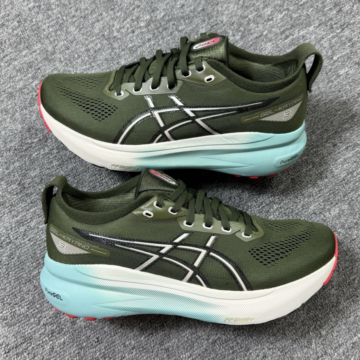 平台顶配版品质[拳头]亚瑟士 Gel-Kayano 31 绿黑！尺码 40 40.5 41 42 42.