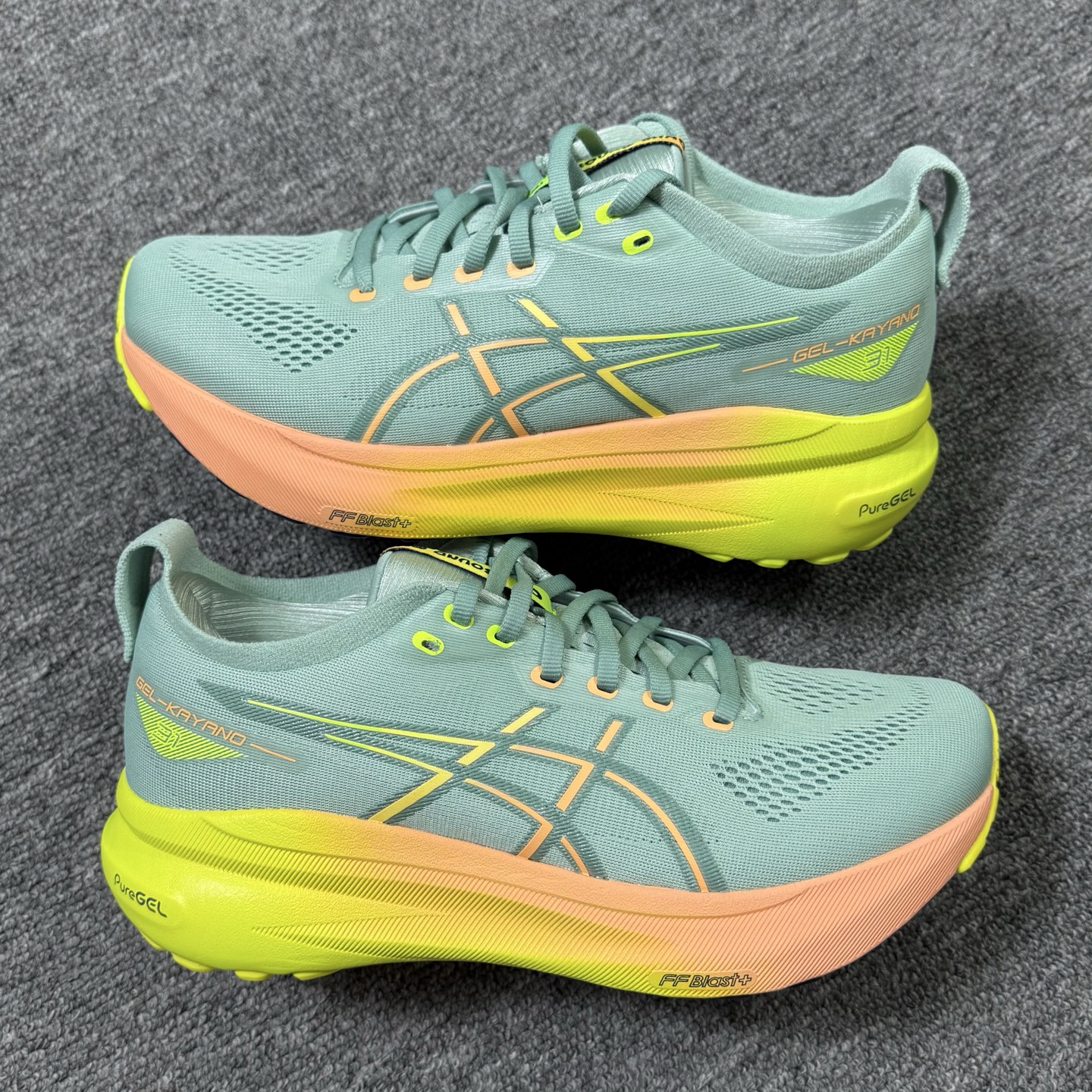 平台顶配版品质✊亚瑟士 Gel-Kayano 31 绿黄！尺码 36-45全码齐！货号:1012B745