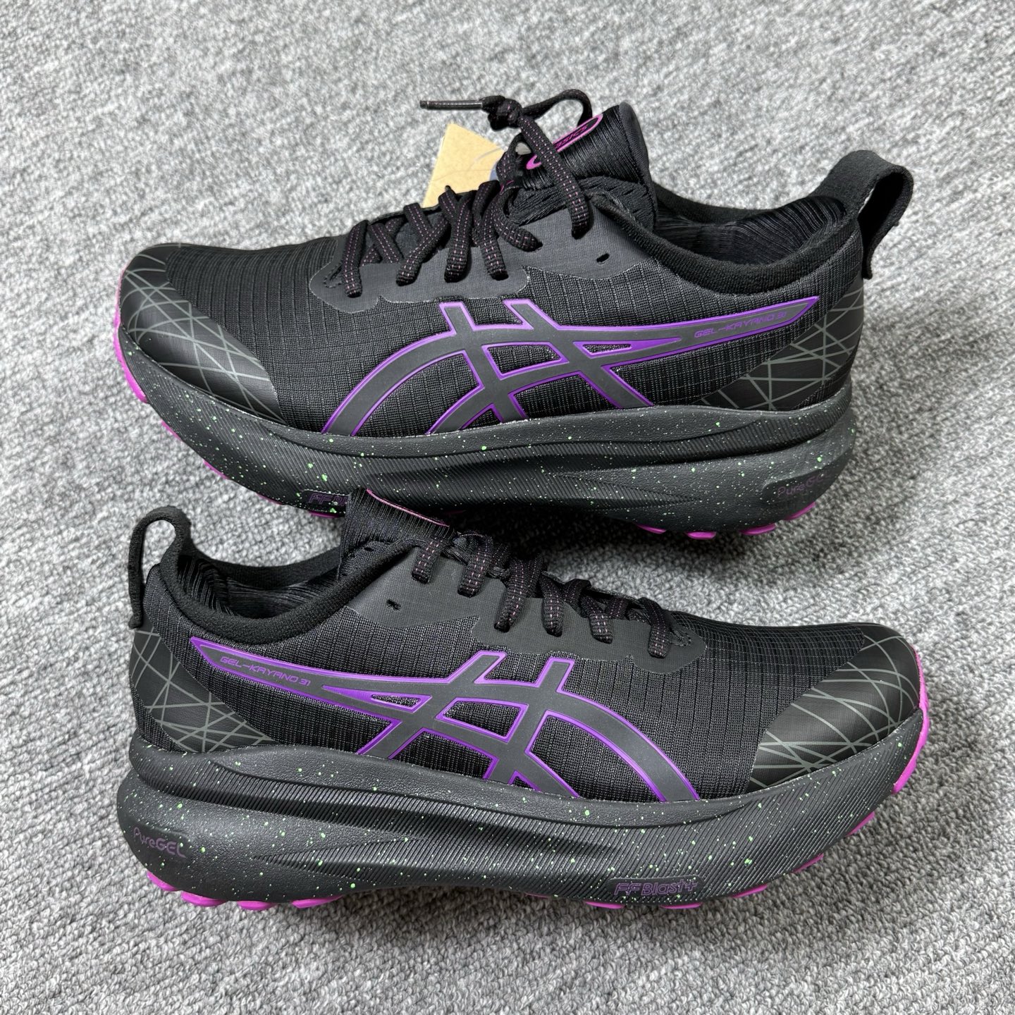 平台顶配版品质[拳头]亚瑟士 Gel-Kayano 31 黑紫！尺码 40 40.5 42  43 44